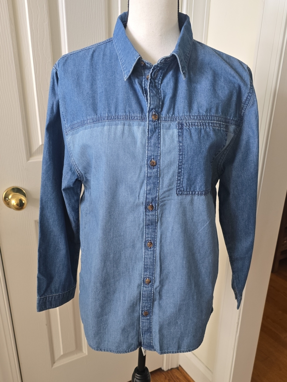 PACSUN BRAND GIRL'S PLUS JEAN LONG SLEEVES FRONT BUTTON SHIRT JACKET SIZE XXL - Picture 3 of 14